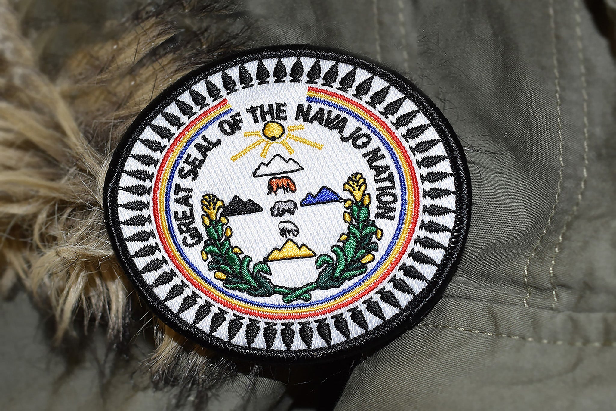 Navajo Nation Flag Patch, Native American Pride Iron On Patch, Navajo  Velcro Patch